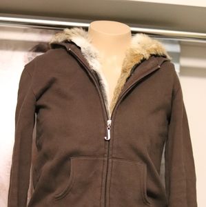 Juicy couture removable fut hoodie